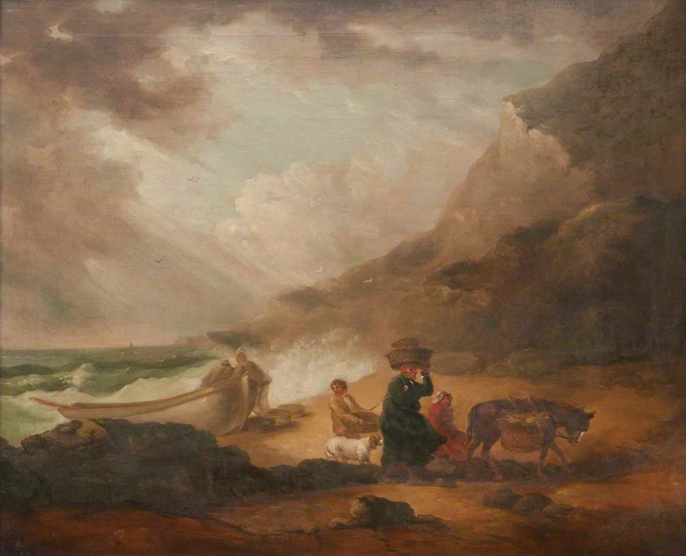 A Stormy Seashore Scene - National Trust